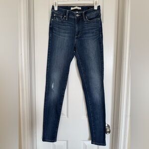 Ella Moss Dark Indigo High Rise Skinny Jeans